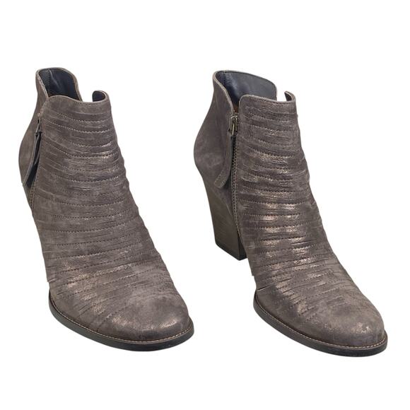 Paul Green Women's Malibu Brown Leather Side Zip Ankle Boot Size 7.5 US 10 - Picture 5 of 13